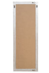 Biscottini Specchio Specchiera da parete e appendere verticale/orizzontale L50xPR4xH140 cm finitura foglia argento anticato