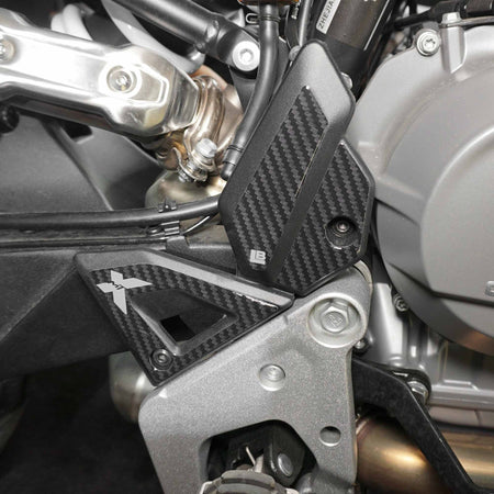 Adesivi 3D Protezioni Battitacco moto compatibili con CfMoto 800 MT-X 2025