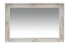 Biscottini Specchio Specchiera da parete e appendere verticale/orizzontale L60xPR4xH90 cm finitura foglia argento anticato