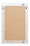 Biscottini Specchio Specchiera da parete e appendere verticale/orizzontale L60xPR4xH90 cm finitura foglia argento anticato