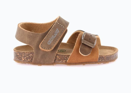 Sandali bambino dal 21 al 28 con pianta soft bicolore Grunland