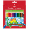 Astuccio 24 Pastelli Colorati Triangolari Eco Faber Castell