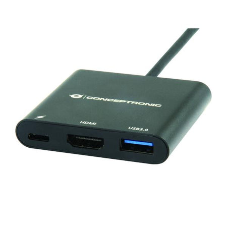 Docking Station Conceptronic DONN01B - replicatore di porte per laptop - Cablato USB 3.2 Gen 1 (3.1 Gen 1) Type-C - Nero