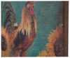 Biscottini Biscottini Stampa GALLO su tela juta anticata Quadro Design Arredo 40x1,9x40