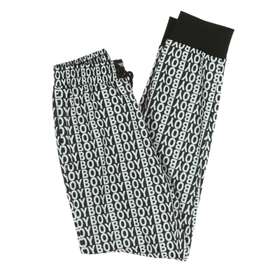BOY LONDON Pantalone Tuta Felpato Uomo Aver Jogger Black/white da uomo