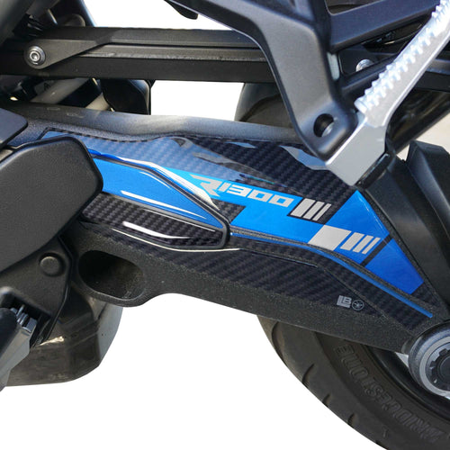 Protezione Cardano zona passeggero moto adesivo 3D compatibile con BMW R1300R RS