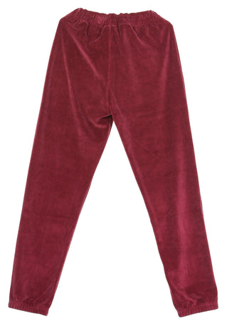 CHAMPION Pantalone Tuta Uomo Straight Hem Pants Burgundy da uomo