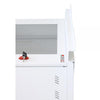 Armadio Rack 19'' ideale per Accumulatori Fotovoltaico 8U P600mm Bianco