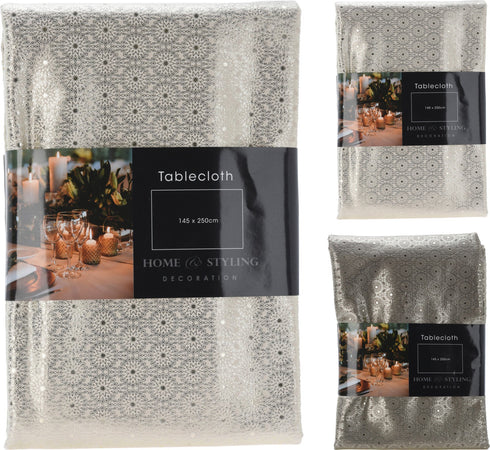 Tovaglia natalizia in tessuto per tavola di Natale e festività 145 x 250 cm
