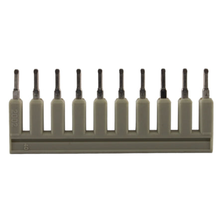 Ponticello isolato 10 poli 2,5mmq 25A per morsettiere scollegabili Wago