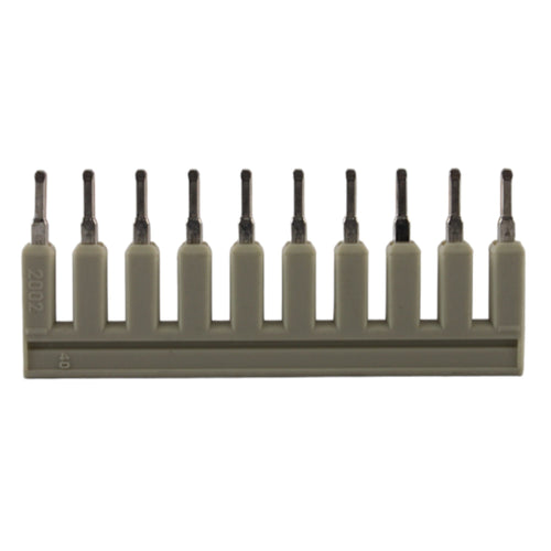 Ponticello isolato 10 poli 2,5mmq 25A per morsettiere scollegabili Wago