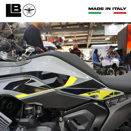 Protezioni Laterali Serbatoio moto Adesivi 3D compatibili con BMW R1300RS
