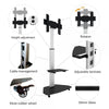 Supporto a Pavimento con Mensola Trolley TV LCD/LED/Plasma 37-70'' Bianco