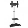 Supporto a Pavimento con Mensola Trolley TV LCD/LED/Plasma 37-70'' Bianco
