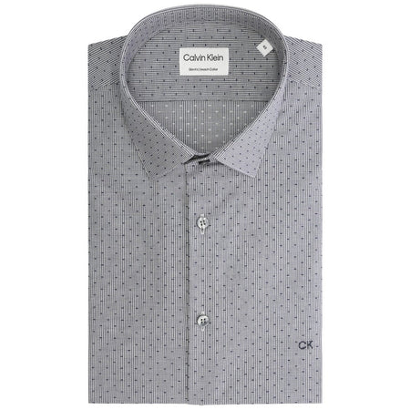Calvin Klein camicia blu scuro micro pois K10K112587 Camicie Calvin Klein