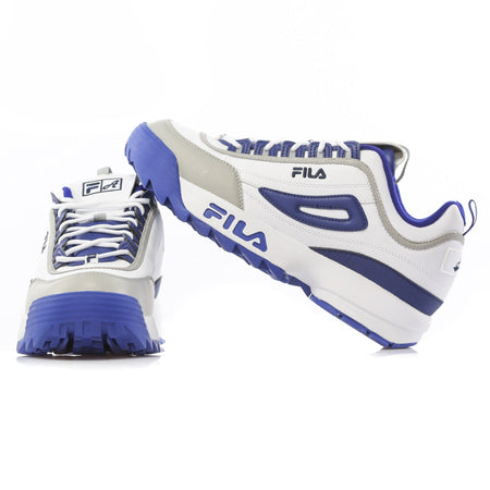 FILA X ATIPICI Scarpa Bassa Uomo Disruptor Low "the Blueprint" White/navy/grey da uomo