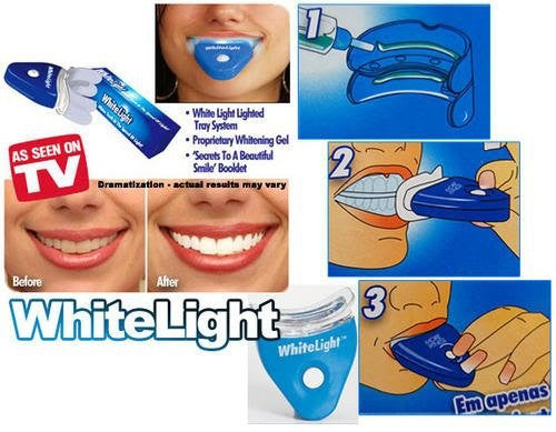 Kit Trattamento Sbiancante Denti Whitelight E Lampada Plasma Uv Tartaro Gel