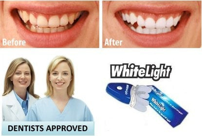 Kit Trattamento Sbiancante Denti Whitelight E Lampada Plasma Uv Tartaro Gel