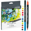Astuccio 12 Pennarelli Aqua Brush Duo Lyra