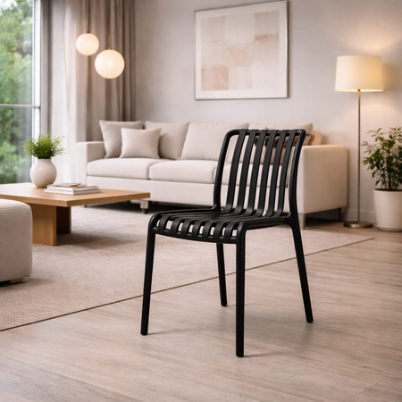 Sedia "Billie" struttura in polipropilene, resistente agli UV, per giardino e veranda