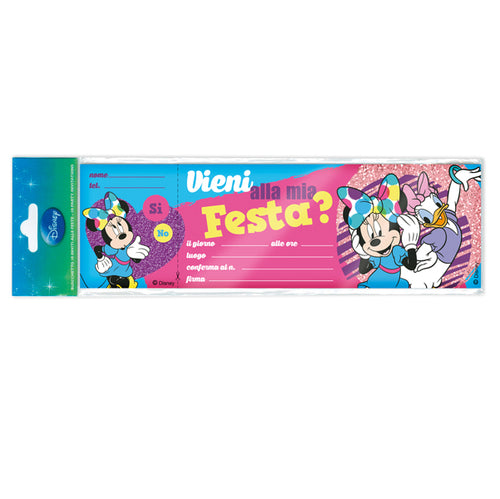 Blocchetto 10 Inviti Alla Festa Minnie Disney Rex Sadoch