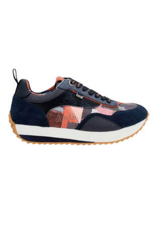 Anekke Scarpe Navy Blue Palette Patterned Sports Sneakers da donna