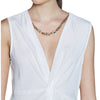 Relish blusa bianca con collana COLLEC RCP2503445003 Camicie Relish