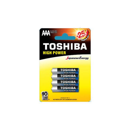 Confezione 4 batterie MINISTILO Toshiba - Tipo MiniStilo "AAA" Alkaline - 1200 mah