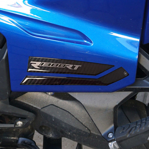 Adesivi 3D Pedane poggiapiedi passeggero moto compatibili con BMW R1300RT