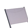 Set 3 Pezzi Tavolo con 2 Sedie Bar Hotel B&B Giardino Metallo Verniciato Pieghevole Grigio