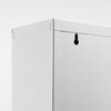 Scarpiera Slim in metallo Bianco con ante basculanti porta scarpe salvaspazio da interno