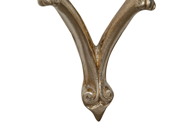 Biscottini CONSOLLE IN LEGNO FINITURA FOGLIA ARGENTO ANTICATO MADE IN ITALY dimensioni