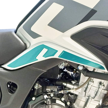 Adesivi resinati 3D compatibili con Kove 510X Protezioni laterali serbatoio moto