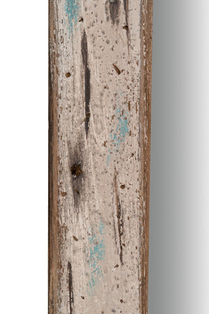 Biscottini Specchio da parete in legno massello L48xPR3xH59 cm effetto antico dipinto