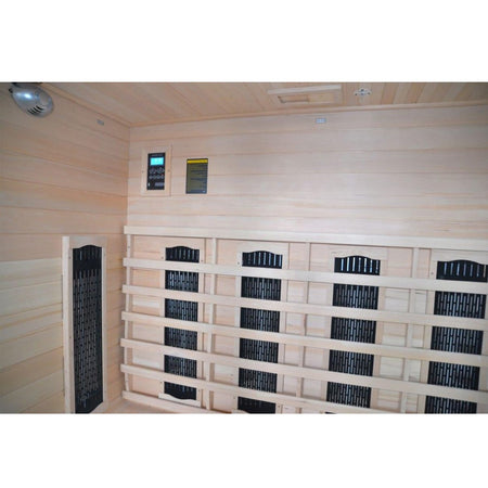 Sauna Infrarossi per 4 persone in Legno Hemlock 175x120x190 Tris
