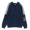 Adidas Felpa Cappuccio Uomo Outline Hoodie Collegiate Navy da uomo