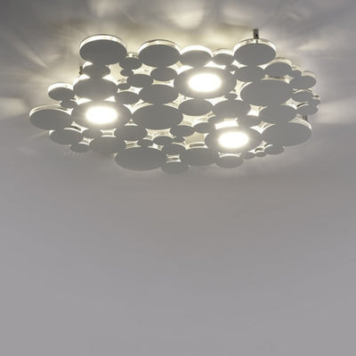 Plafoniera moderna Cattaneo illuminazione BOLLE 755 60PA 51W LED lampada soffitto dimmerabile metallo 4500LM 3000°K IP20