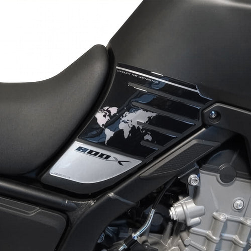 Adesivi resinati 3D compatibili con Kove 800X Protezioni laterali serbatoio moto