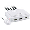 Switch KVM InLine - a 2 vie - USB-C + da HDMI a HDMI - 4K - con audio - integrato. Cavo