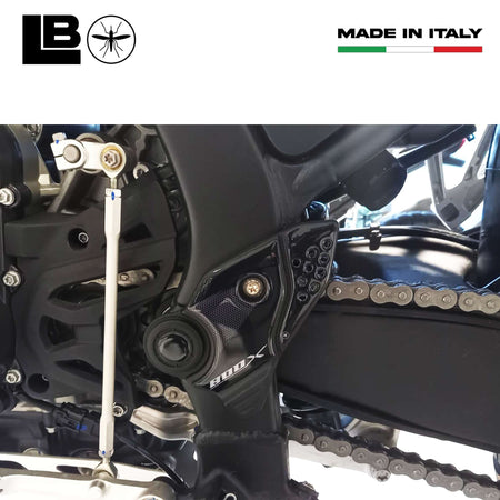 Adesivi 3D compatibili con Kove 800X Protezioni resinate per Battitacco moto