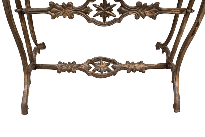 Biscottini Base Tavolo Ghisa Anticata Biscottini 71x43x71 Robusta Stabile Fatta Mano