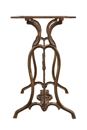 Biscottini Base Tavolo Ghisa Anticata Biscottini 71x43x71 Robusta Stabile Fatta Mano