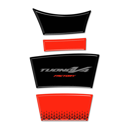 Adesivo 3D Paraserbatoio moto compatibile con Aprilia Tuono V4 Factory 2025