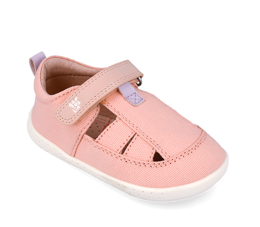 Sandali bambina rosa primi passi barefoot 19 -26 Garvalin