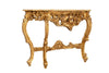 Biscottini CONSOLLE IN LEGNO FINITURA FOGLIA ORO ANTICATO MADE IN ITALY dimensioni