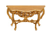 Biscottini CONSOLLE IN LEGNO FINITURA FOGLIA ORO ANTICATO MADE IN ITALY dimensioni