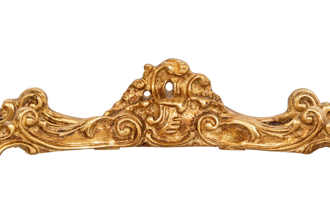 Biscottini Consolle Biscottini Legno Foglia Oro Antic Artigianale Italia 125x38x87