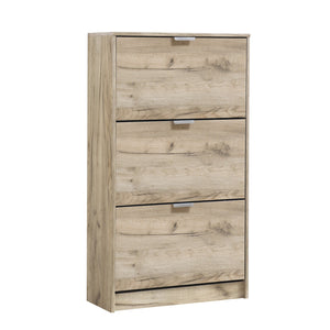 Scarpiera doppia profondità "Iceland" in legno, soluzione porta scarpe salva-spazio per la casa