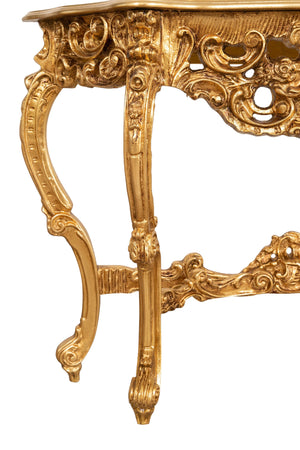Biscottini CONSOLLE IN LEGNO FINITURA FOGLIA ORO ANTICATO MADE IN ITALY dimensioni