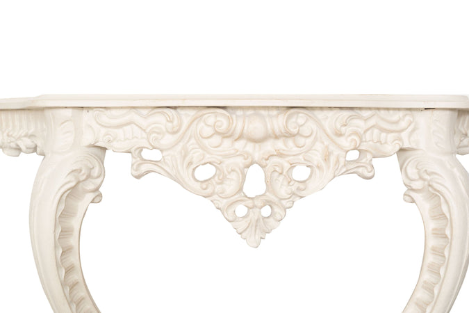 Biscottini CONSOLLE IN LEGNO FINITURA BIANCA ANTICATA MADE IN ITALY dimensioni lunghezza